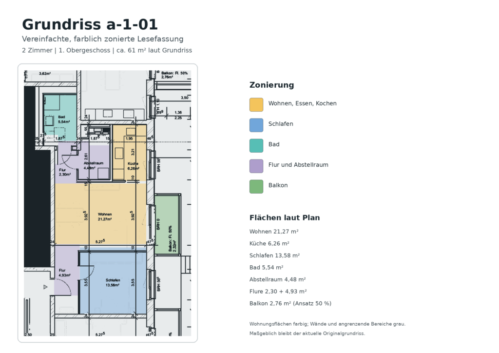 Grundriss a-1-01 im 1. Obergeschoss