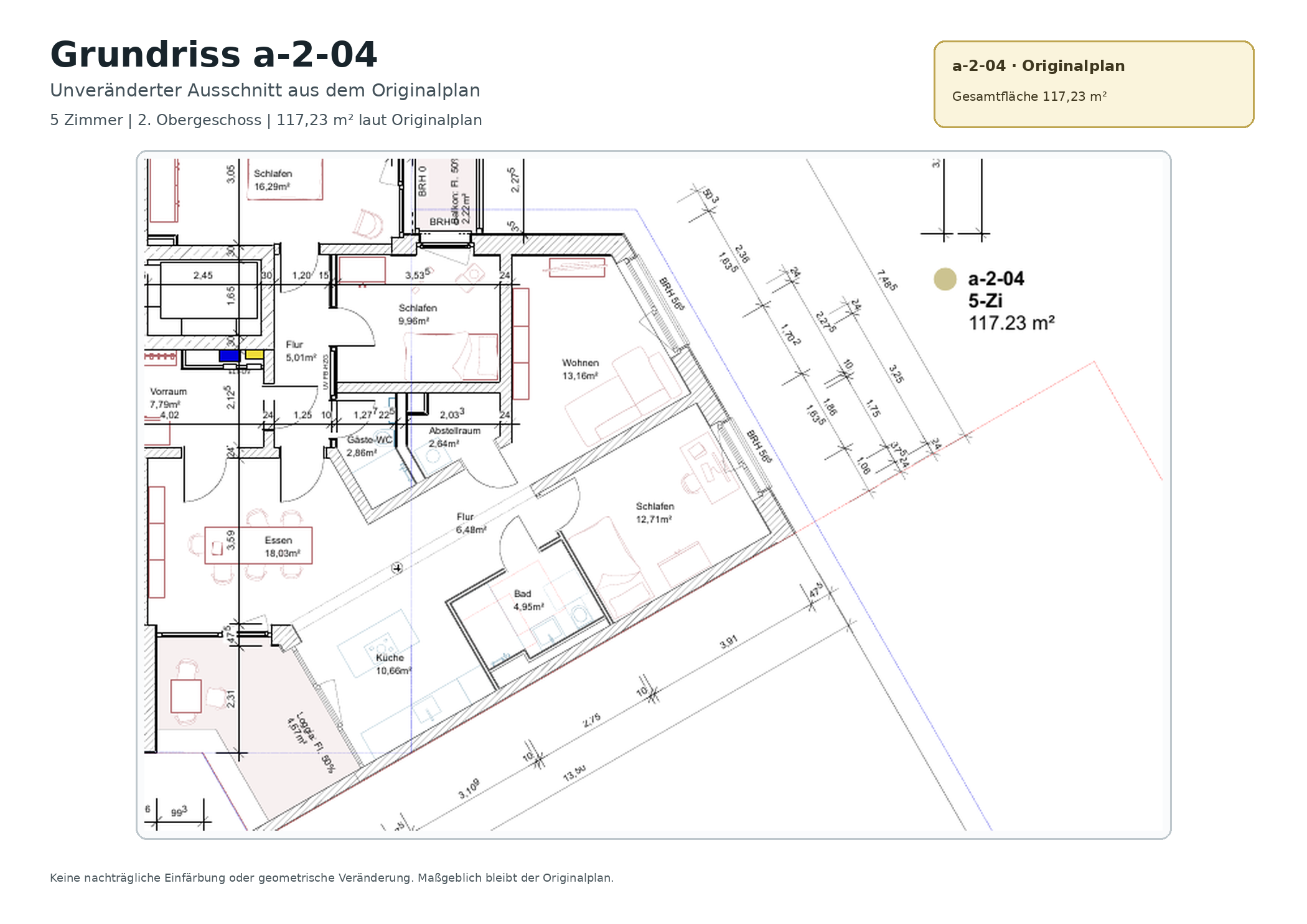 Grundriss a-2-04 im 2. Obergeschoss