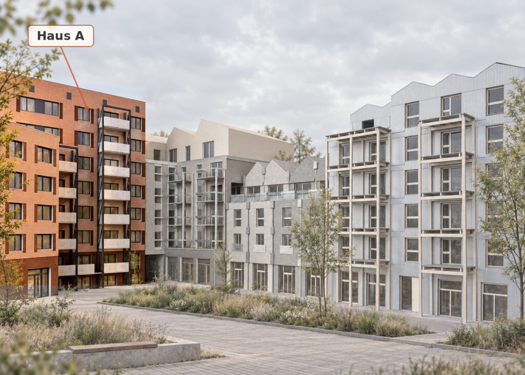 Modellansicht Haus A
